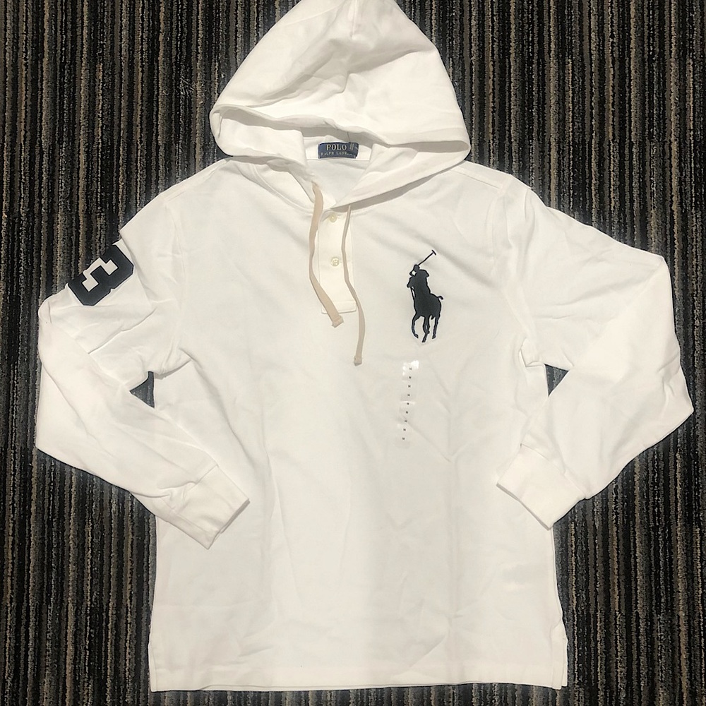 Polo Ralph Lauren Big Pony Hooded Mesh Sweatshirt